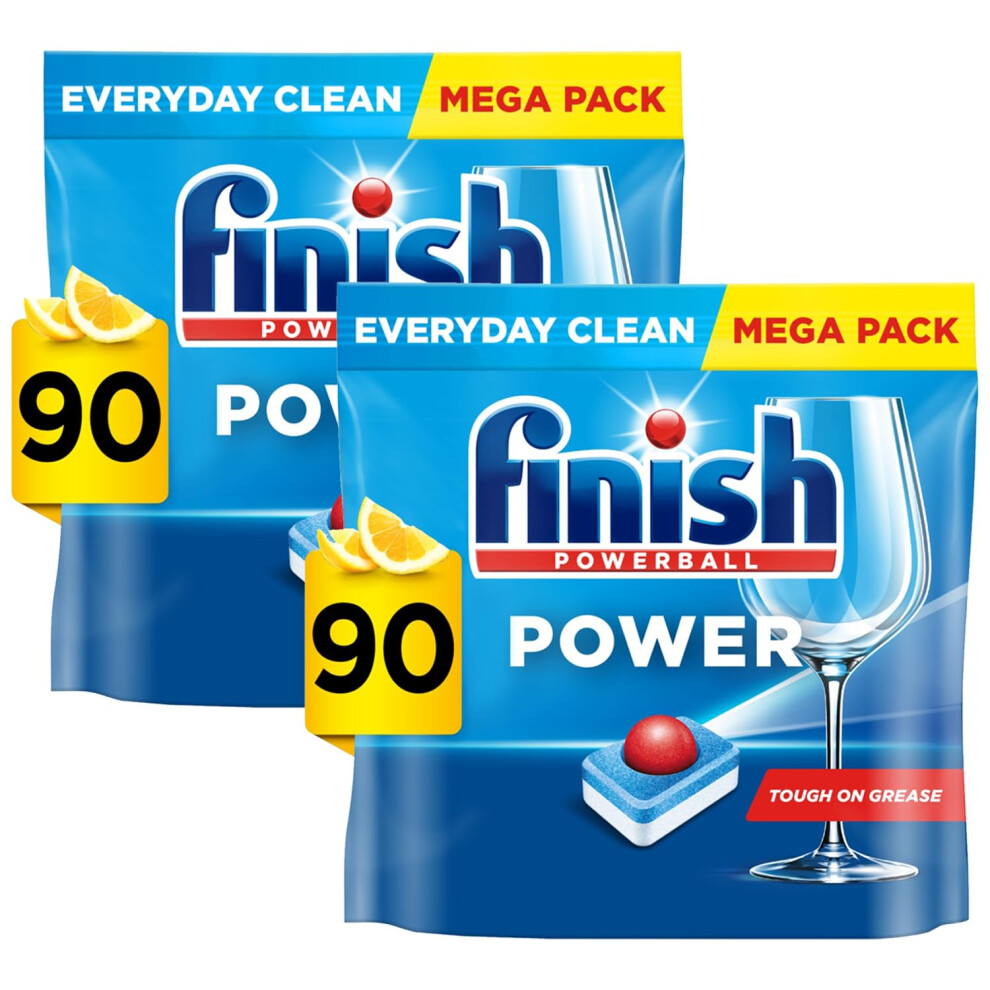 Finish Powerball All In 1 Max Lemon Dishwasher Mega Value 2X90 Tablets