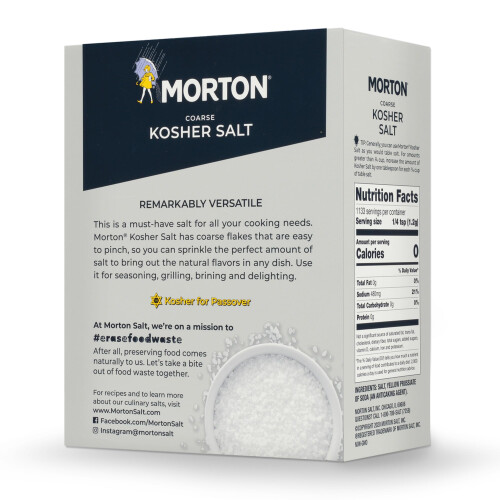 Morton Salt Kosher Salt, 3 lbs 1