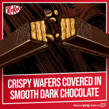 KitKat 2 Finger Dark Chocolate Biscuit Bars – 8 Pack 8 x 207 g Crisp