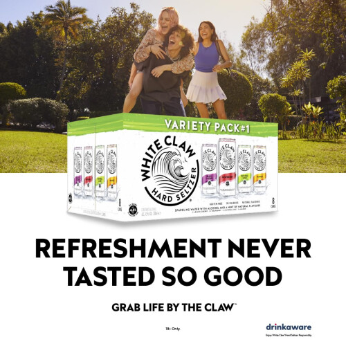 White Claw Hard Seltzer Variety Pack #1 16 x 330ml Cans 4.5% 2