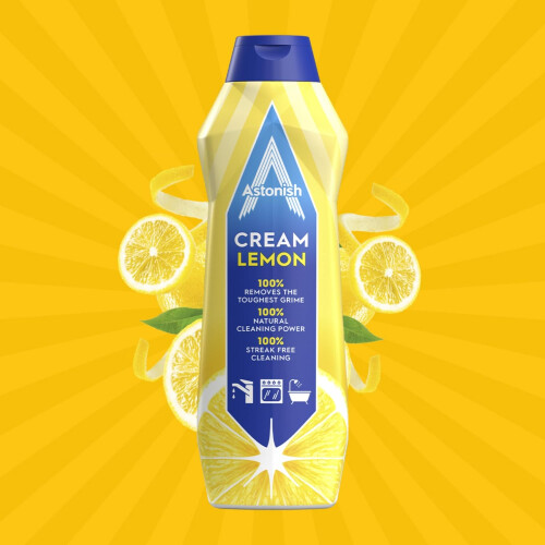 Astonish Astonish Multipurpose Cream Cleaner Lemon Fresh Scent Multipack Streak