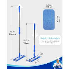 MRSIGA Professional Microfibre floor Mop for Hardwood Laminate Tile Fl