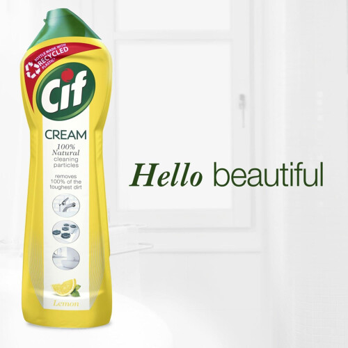 Cif Cif Lemon Cream Cleaner multipurpose surface cleaner with 100% 2