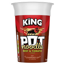 Pot Noodle Beef Tomato King Pot Noodle Instant Vegetarian Snack quick