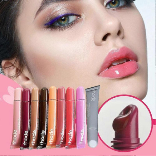 (unscented) Rhode Lip Gloss Peptide Lip Treatment Salty Tan New Original 2