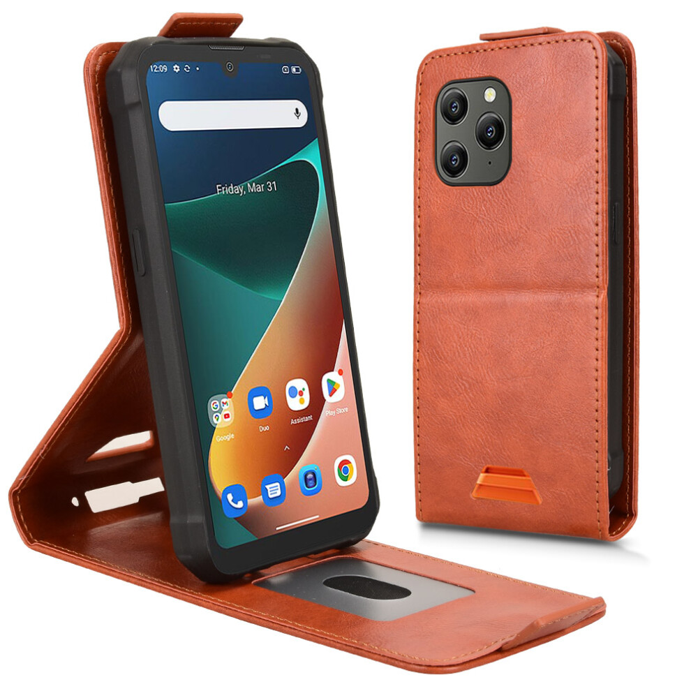 (Orange) Stand Case For Blackview Bv5300 / Bv5300 Pro / Bv5300 Plus / Oscal S70 Pro / S70 Magnetic Clasp Vertical Flip Le Orange 6914297115245