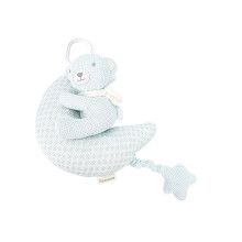 Newborns Sensory Mobile Textured Cotton Hanging Bell Toy Stroller Bedside Travel Safe b b