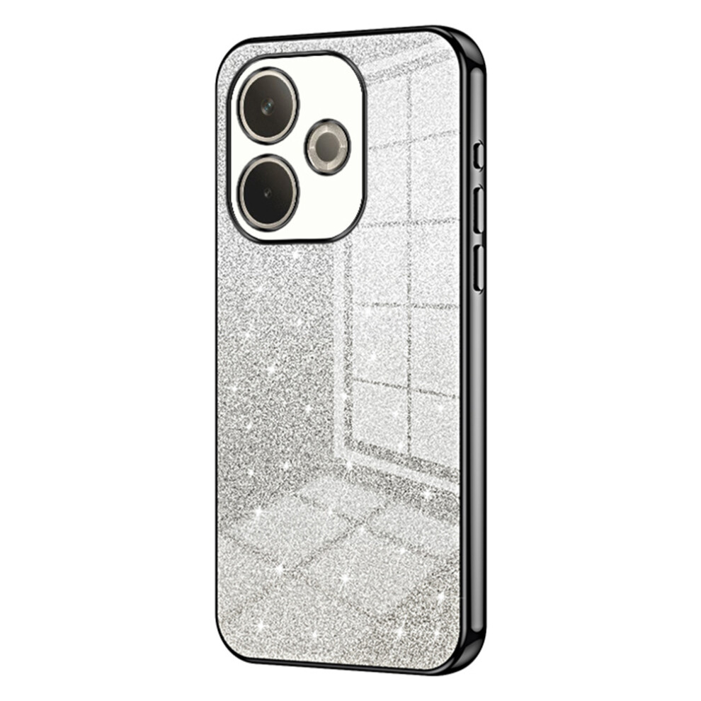 (Black) Phone Case For Oppo A5 Pro 4G (Global) / A5 Pro 5G (Global) / A5 Energy 5G (China) Electroplating Gradient Glitter Tpu C Black 6914290833801