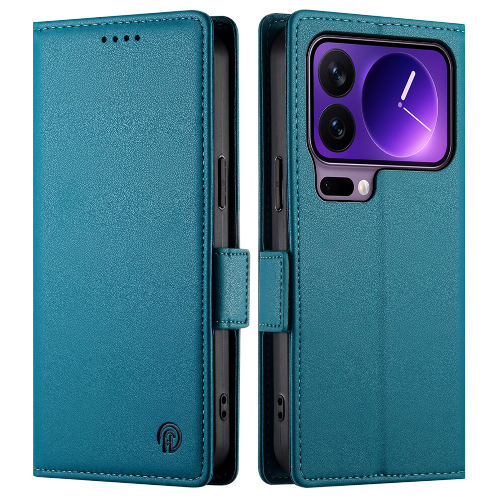 (Blue) For Xiaomi 17 Pro Stand Case Pu Leather Wallet Phone Cover Blue 6914291790226