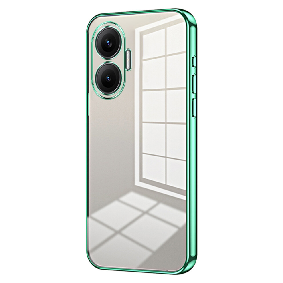 (Green) For Xiaomi Redmi Turbo 4 Pro 5G / Poco F7 5G Case Electroplating Frame Soft Tpu Phone Cover Green 6914299584780