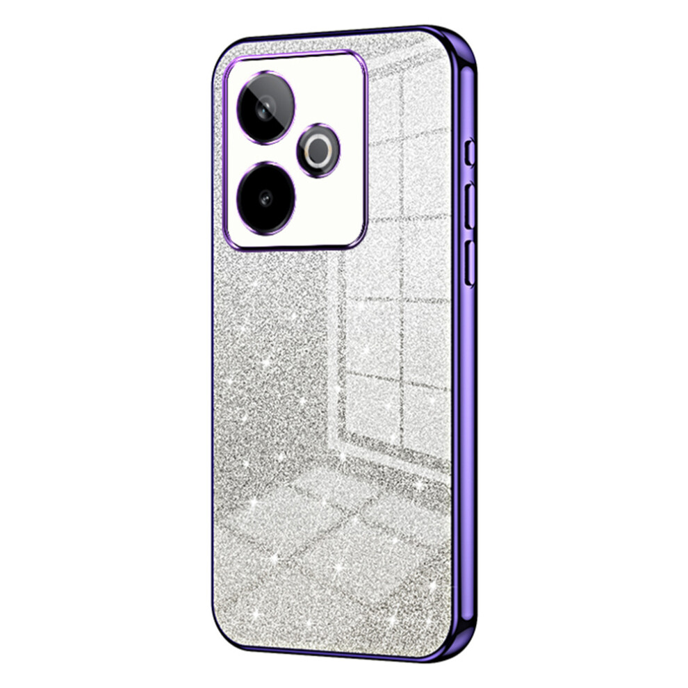 (Purple) For Realme Gt 7 5G Case Electroplating Gradient Glitter Tpu Phone Cover Purple 6914299305125