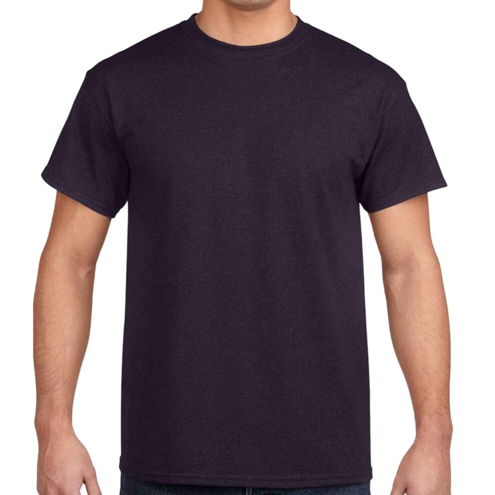 Gildan (L, Blackberry) Adults Unisex Heavy Cotton T Shirt