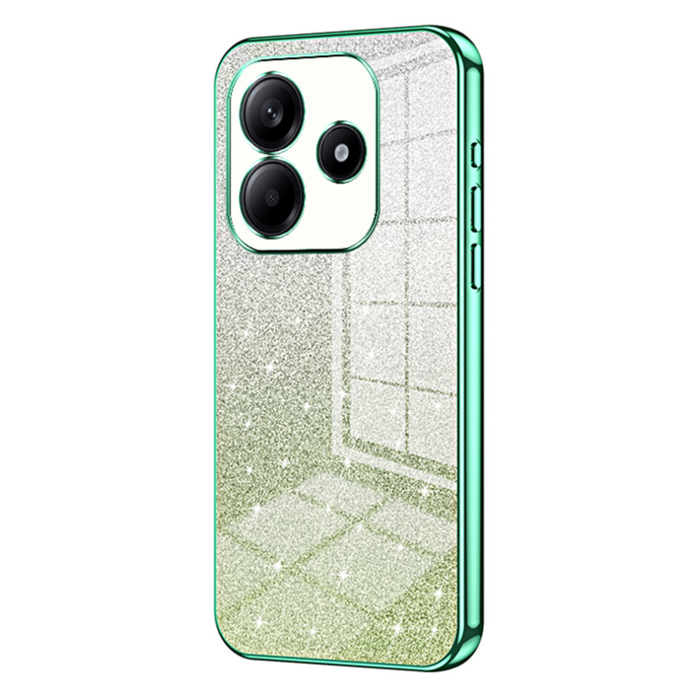 (Green) For Xiaomi Redmi Note 14 4G (163.25Mm) Case Electroplating Gradient Glitter Tpu Phone Cover Green 6914292397509