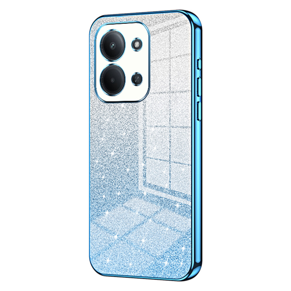 (Blue) For Xiaomi Redmi 15C 4G (Global) (171Mm) / Poco C85 4G (171Mm) Case Electroplating Gradient Glitter Tpu Phone Cover Blue 6914298739471