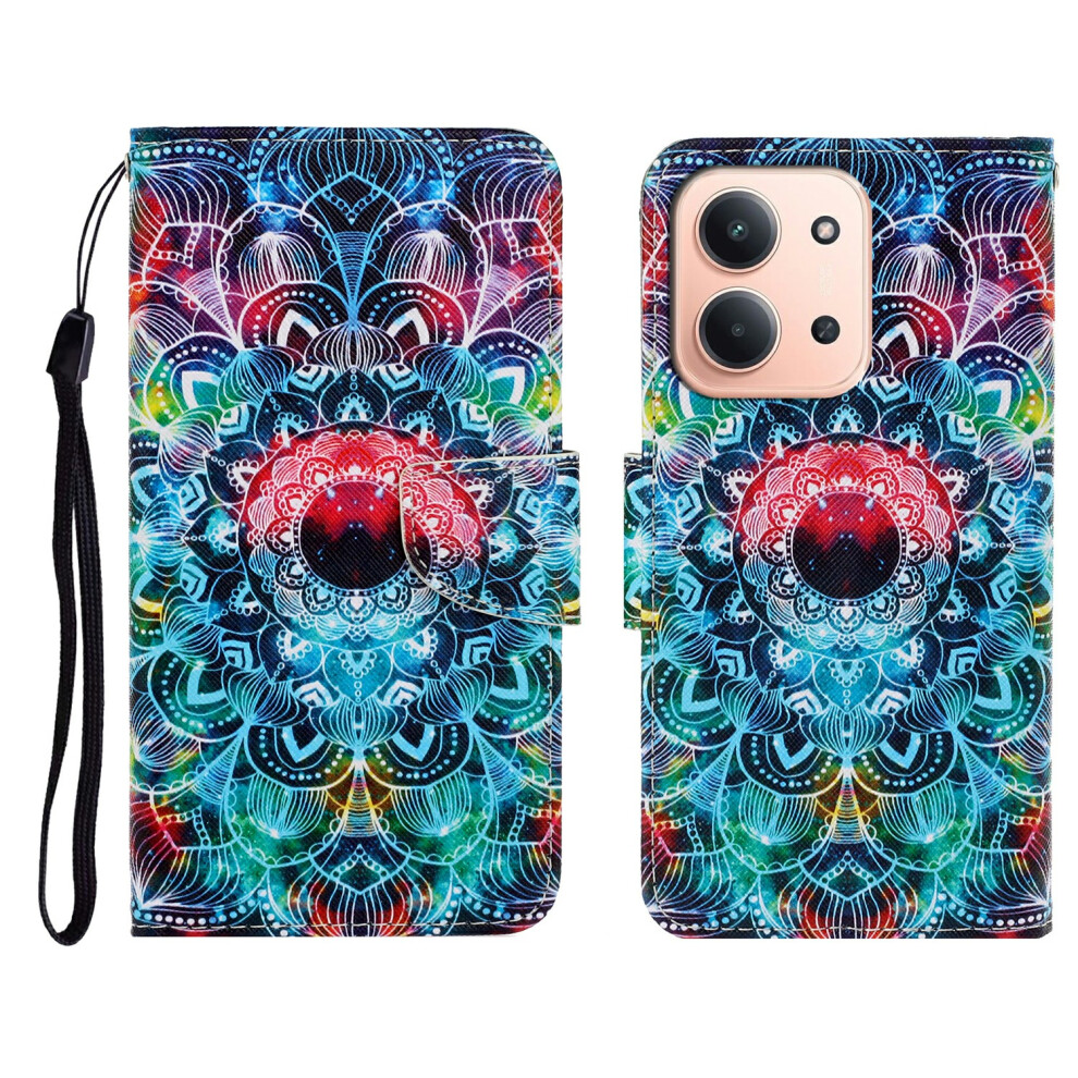 (Mandala) Leather Case For Xiaomi Redmi 15C 4G (Eu) (173Mm) / 15C 5G (Eu) (173Mm) / Poco C85 4G (173Mm) Pattern Printing Folio Pho 6914298105276
