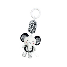 Baby Stroller Hanging Toy Soft Plush Animal Rattle for Infant Visual Stimulation ELE