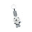 Sensory Development Animal Crib Rattle Black White Visual Stimulation Baby Toy L 1