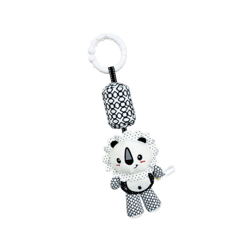 Sensory Development Animal Crib Rattle Black White Visual Stimulation Baby Toy L