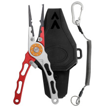 Good Quality Lures Pliers Nonslip Grip Pliers Ergonomic Fishing Pliers Red and silver