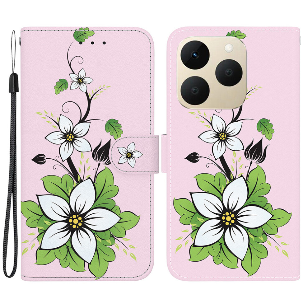 (Lily) For Realme 15T 5G Wallet Phone Case Anti-Drop Pattern Printing Leather Flip Cover With Strap 6914299474081