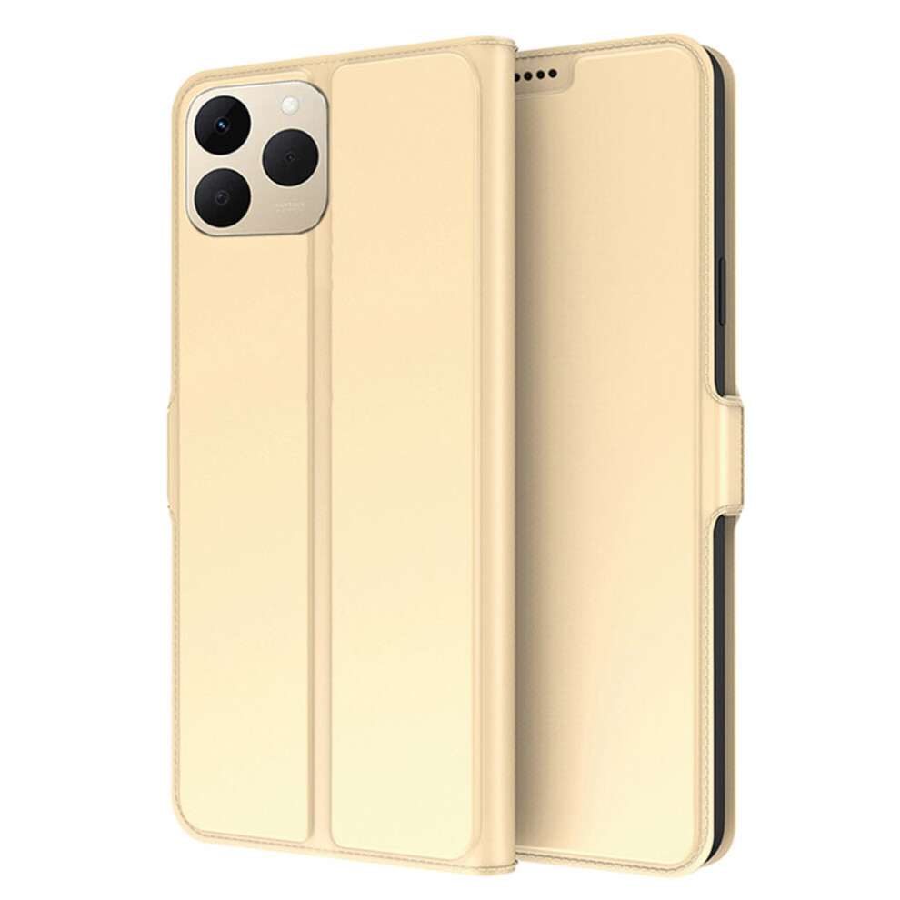 (Gold) For Realme 15T 5G Case Shockproof Tpu Inner Shell Leather Phone Cover Card Slot Gold 6914290205394
