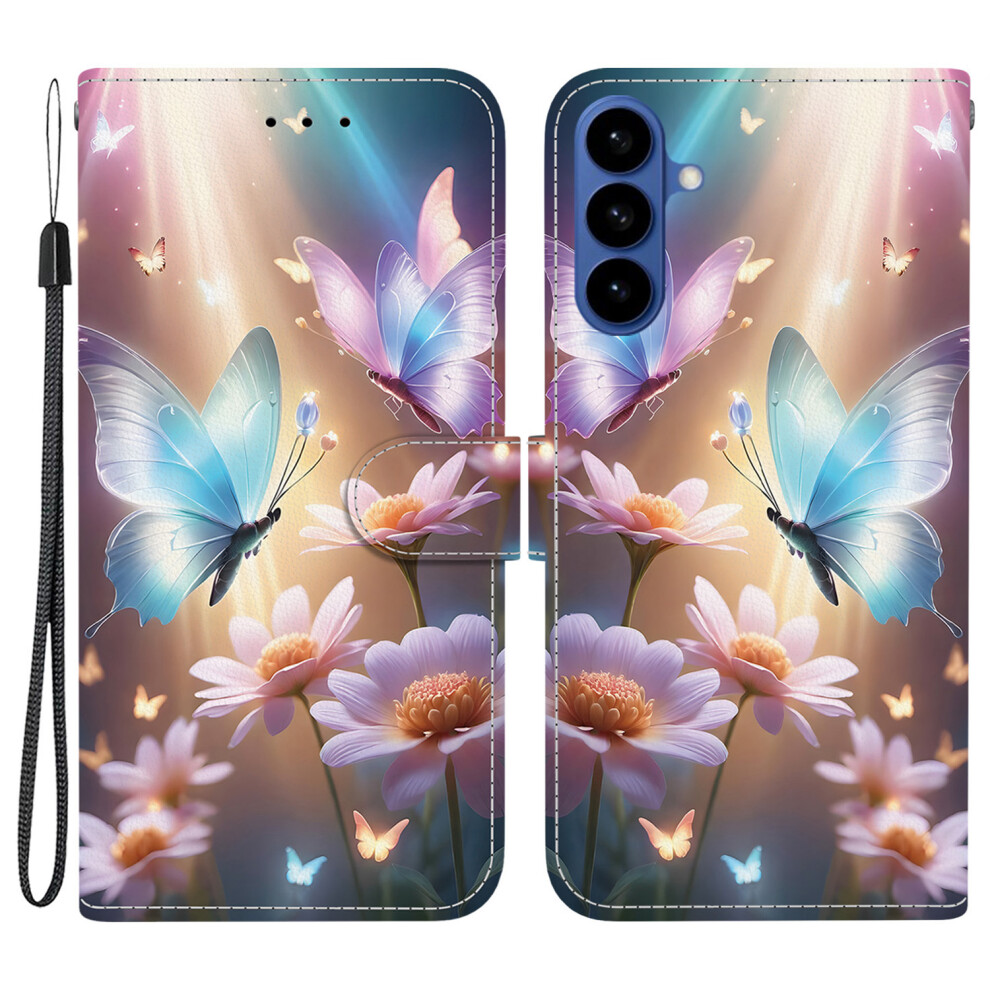 (Butterfly Floral) For Samsung Galaxy S26 Case Pattern Printing Leather Flip Wallet Phone Cover With Lanyard 6914291444907