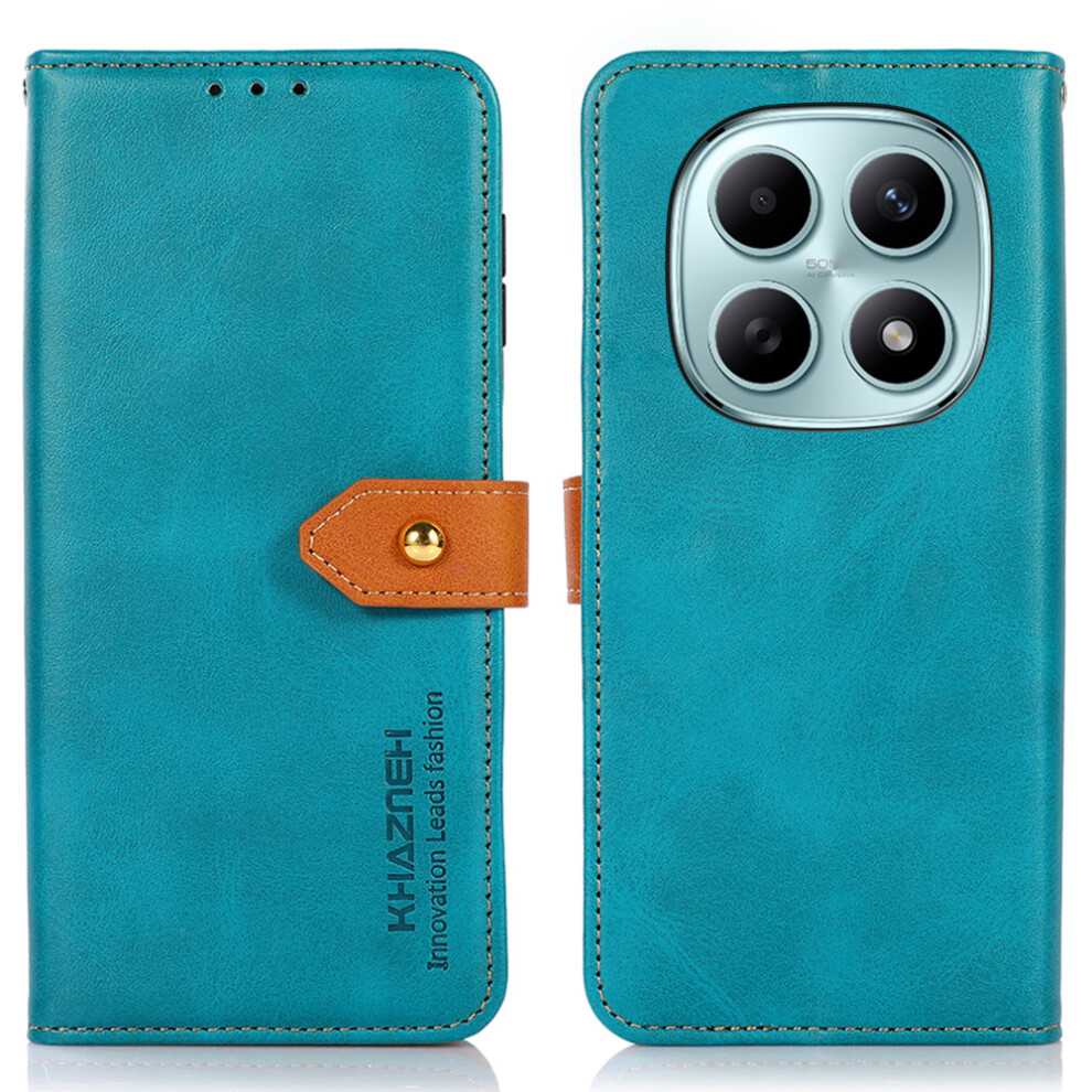 (Blue) Khazneh For Xiaomi Poco M8 5G / Redmi Note 15 5G (Global) Wallet Phone Case Stand Leather Flip Cover Blue 6914290286485