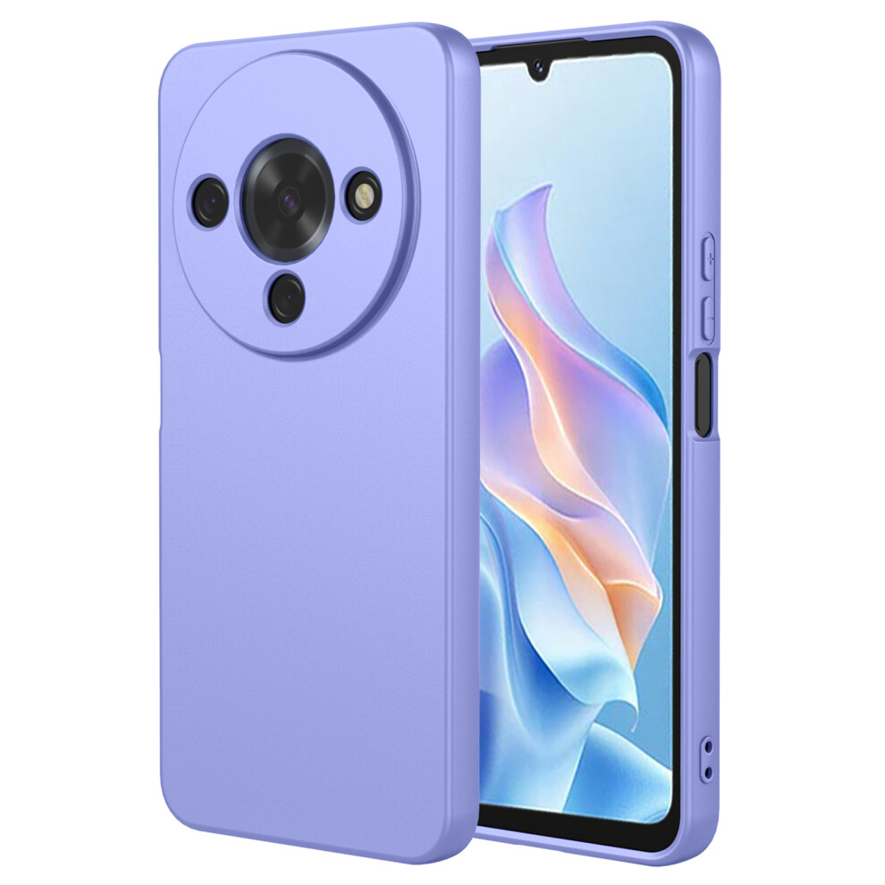 (Purple) For Zte Blade A76 5G Case Liquid Silicone Feel Soft Tpu Protective Phone Cover Purple 6914297274409