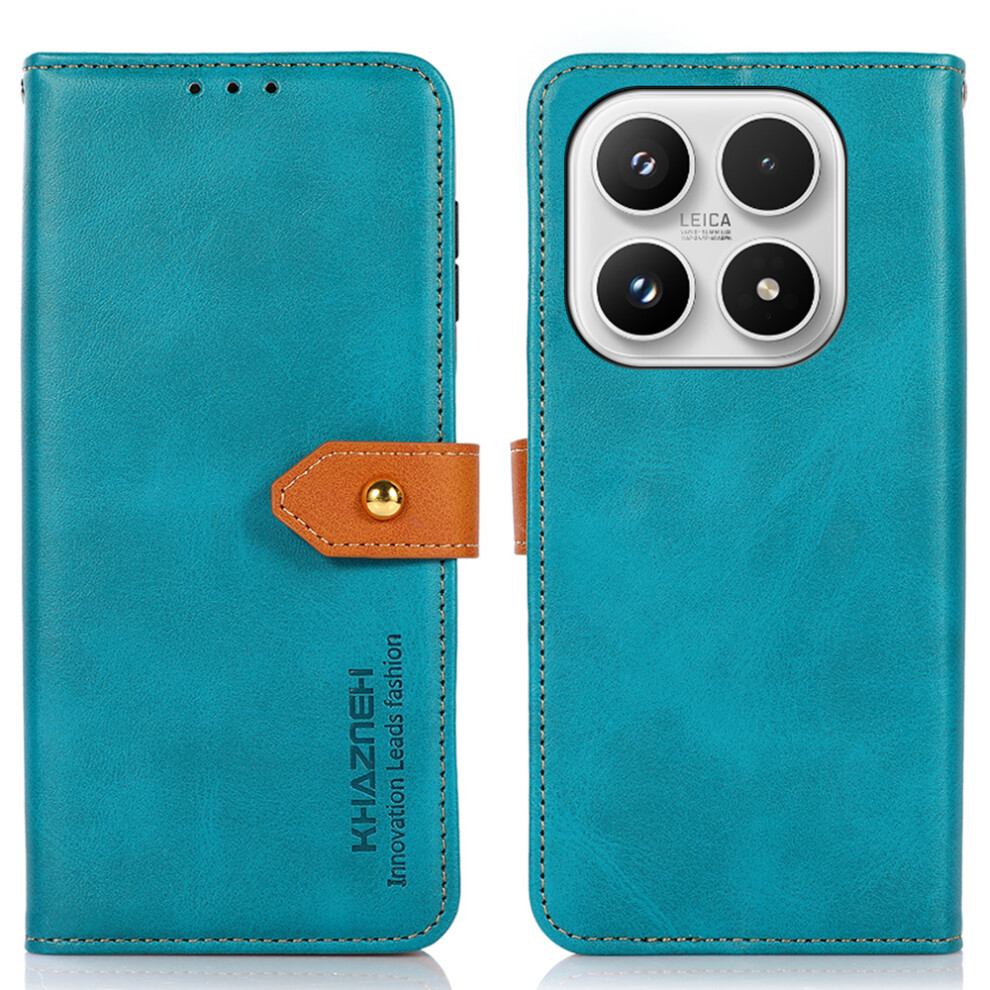 (Blue) Khazneh For Xiaomi 17 Wallet Phone Case Anti Scratch Stand Leather Flip Cover Blue 6914293391162