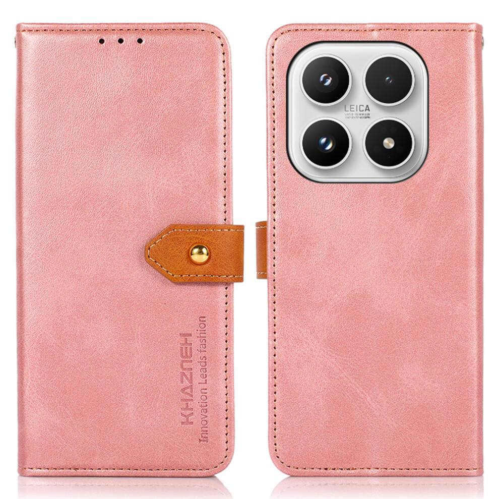 (Rose ) Khazneh For Xiaomi 17 Wallet Phone Case Anti Scratch Stand Leather Flip Cover Gold 6914298686881