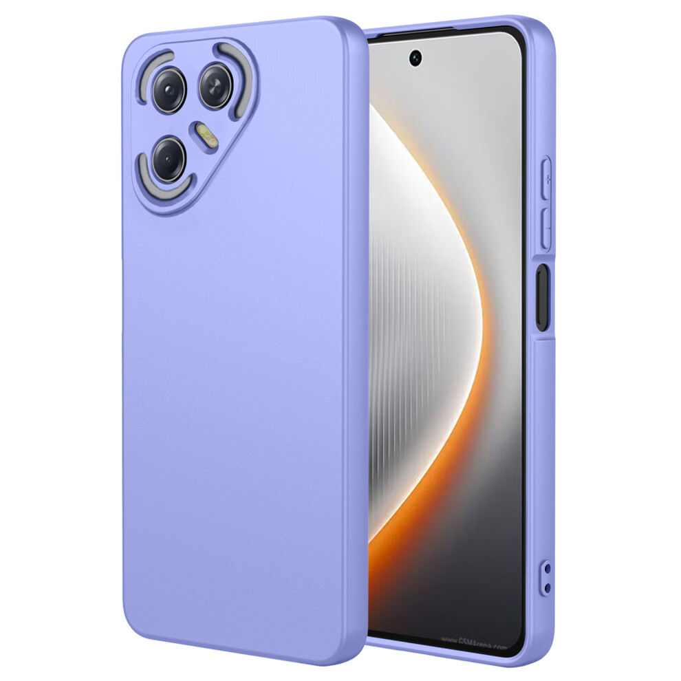 (Purple) For Tecno Pova 7 5G Case Liquid Silicone Feel Soft Tpu Protective Phone Cover Purple 6914298613092