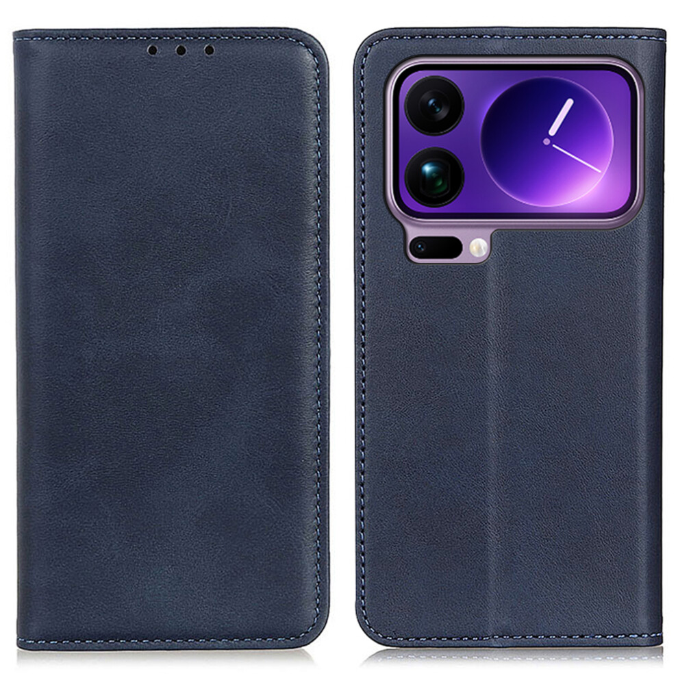 (Blue) For Xiaomi 17 Pro Case Split Leather Flip Wallet Phone Cover Blue 6914291821906