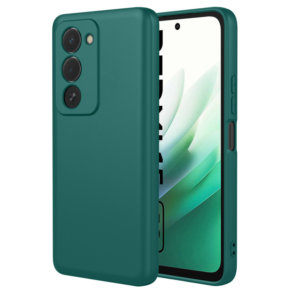 (Blackish ) For Xiaomi Redmi 15 4G (Eu) (171Mm) Case Liquid Silicone Feel Soft Tpu Protective Phone Cover Green 6914292664960