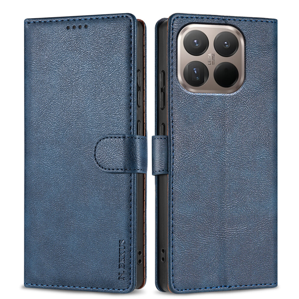 (Blue) N.bekus Csj-001 For Xiaomi 15T Stand Case Pu Leather Wallet Phone Cover Blue 6914299503446