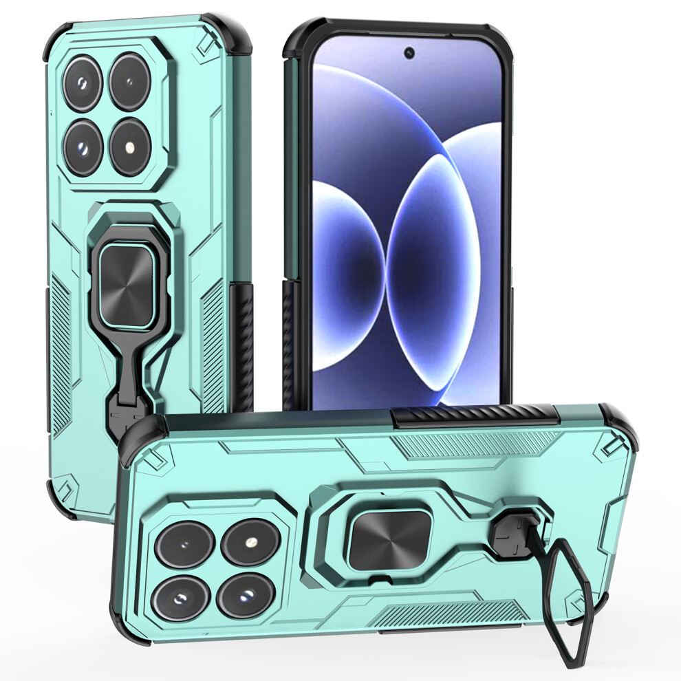 (Green) For Xiaomi 17 Case Rotatable Ring Kickstand Pc + Tpu Shockproof Phone Cover Green 6914293930651