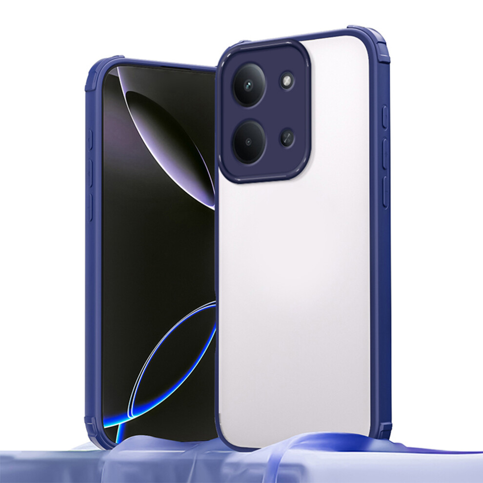 (Blue) For Xiaomi Redmi 15C 4G (Global) (171Mm) / Poco C85 4G (171Mm) Case Reinforced Corner Shockproof Tpu + Acrylic Phone Cov Blue 6914297911410