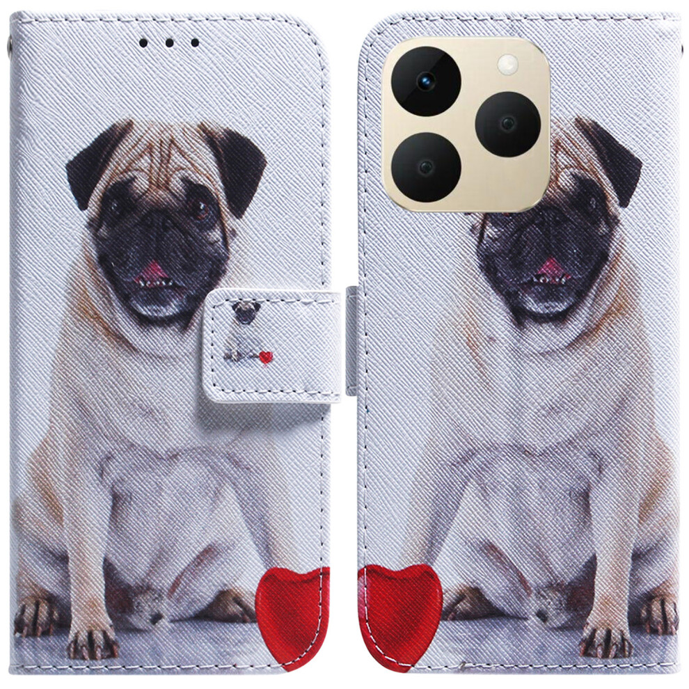 (Dog) For Realme 15T 5G Wallet Case Pattern Print Leather Phone Cover 6914291606275