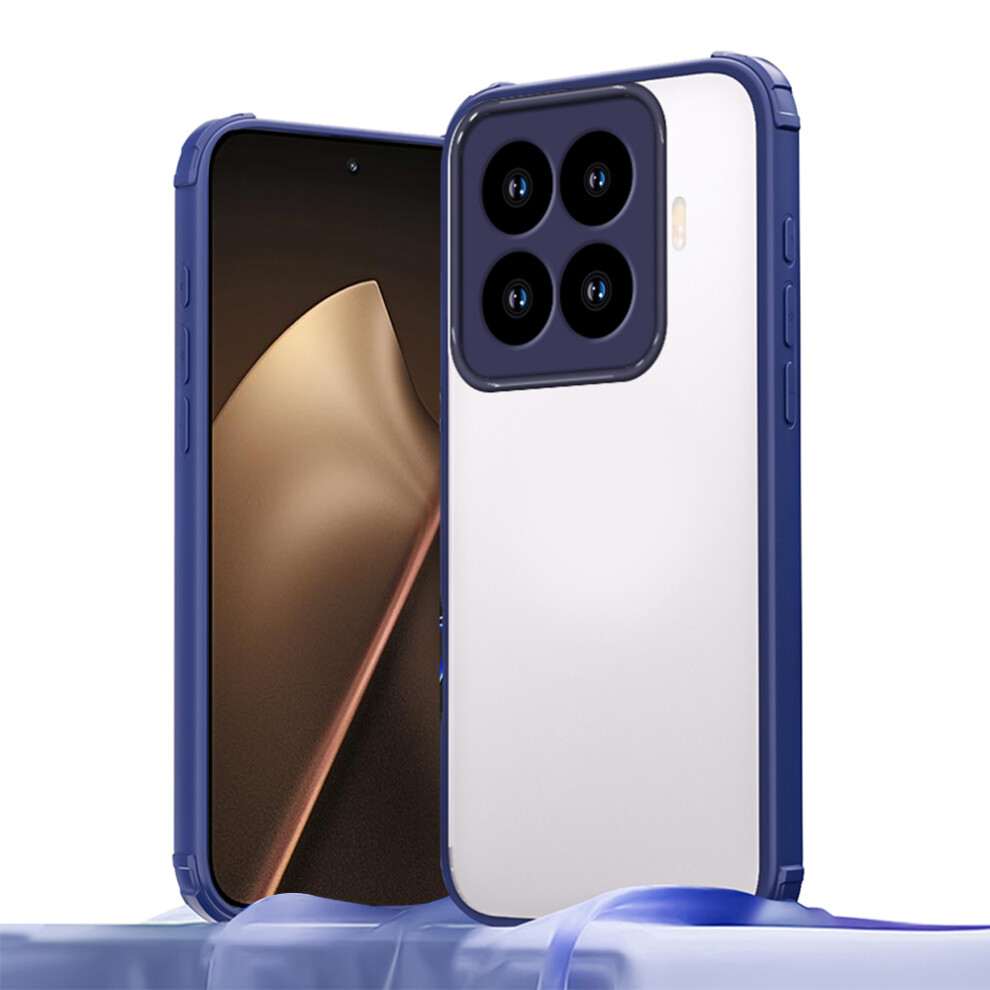 (Blue) For Xiaomi 15T Pro Case Reinforced Corner Shockproof Tpu + Acrylic Phone Cover Blue 6914295312936