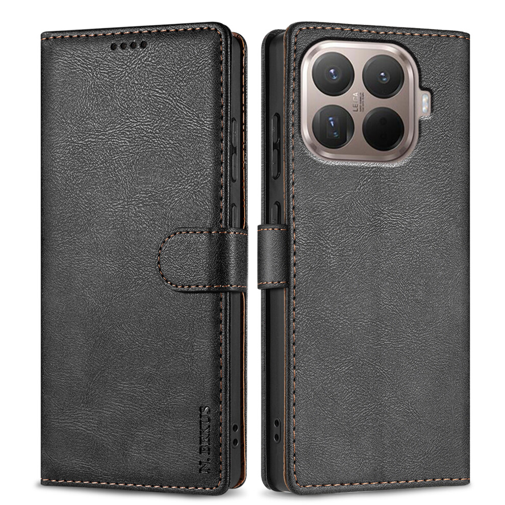 (Black) N.bekus Csj-001 For Xiaomi 15T Pro Stand Case Pu Leather Wallet Phone Cover Black 6914290979080
