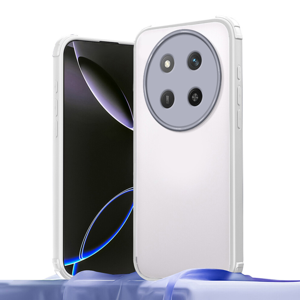 (White) Phone Case For Honor X9c 5G / X60 Pro 5G / Magic7 Lite 5G Reinforced Corner Shockproof Tpu + Acrylic Cover White 6914291933685