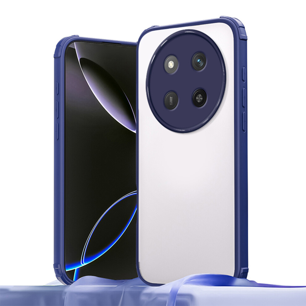 (Blue) Phone Case For Honor X9c 5G / X60 Pro 5G / Magic7 Lite 5G Reinforced Corner Shockproof Tpu + Acrylic Cover Blue 6914299308898