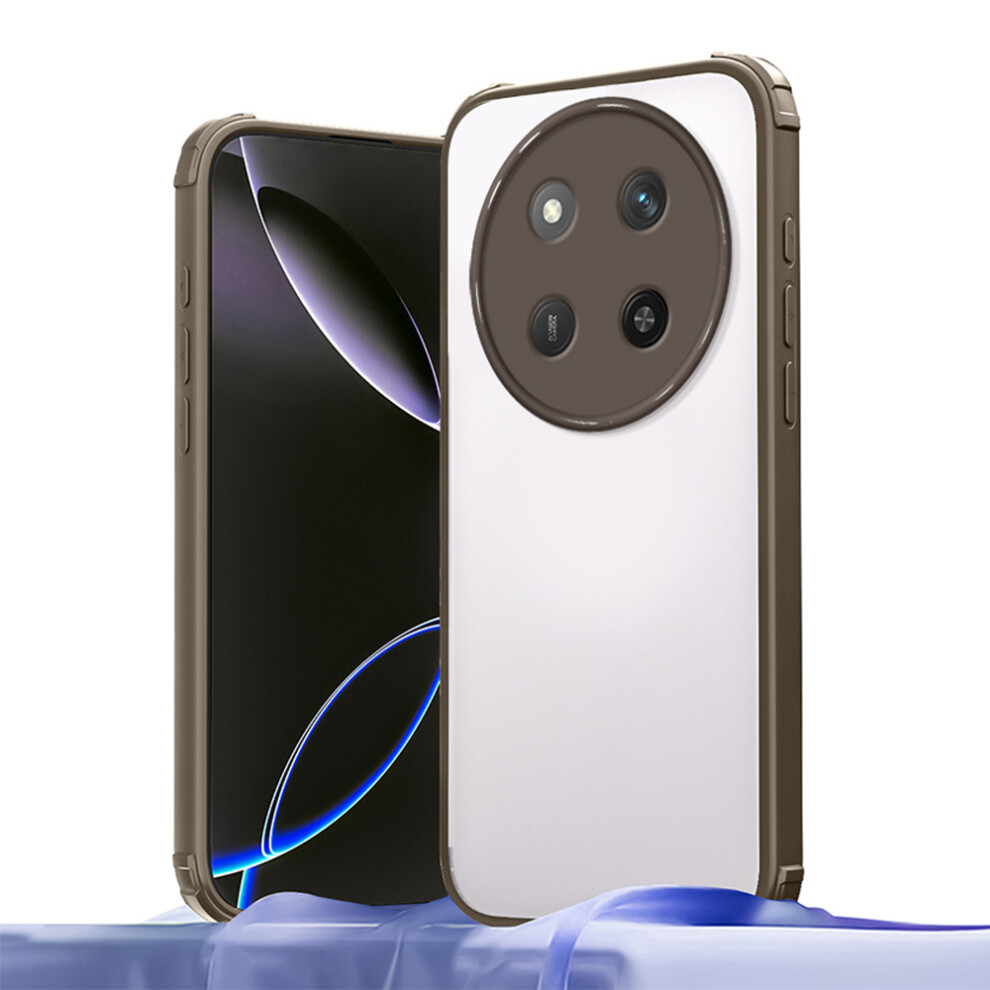 (Brown) Phone Case For Honor X9c 5G / X60 Pro 5G / Magic7 Lite 5G Reinforced Corner Shockproof Tpu + Acrylic Cover Brown 6914294325524