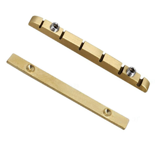 Heavy Type Brass Nut for 6 String Guitars Adjustable String Action 3.5mm Height