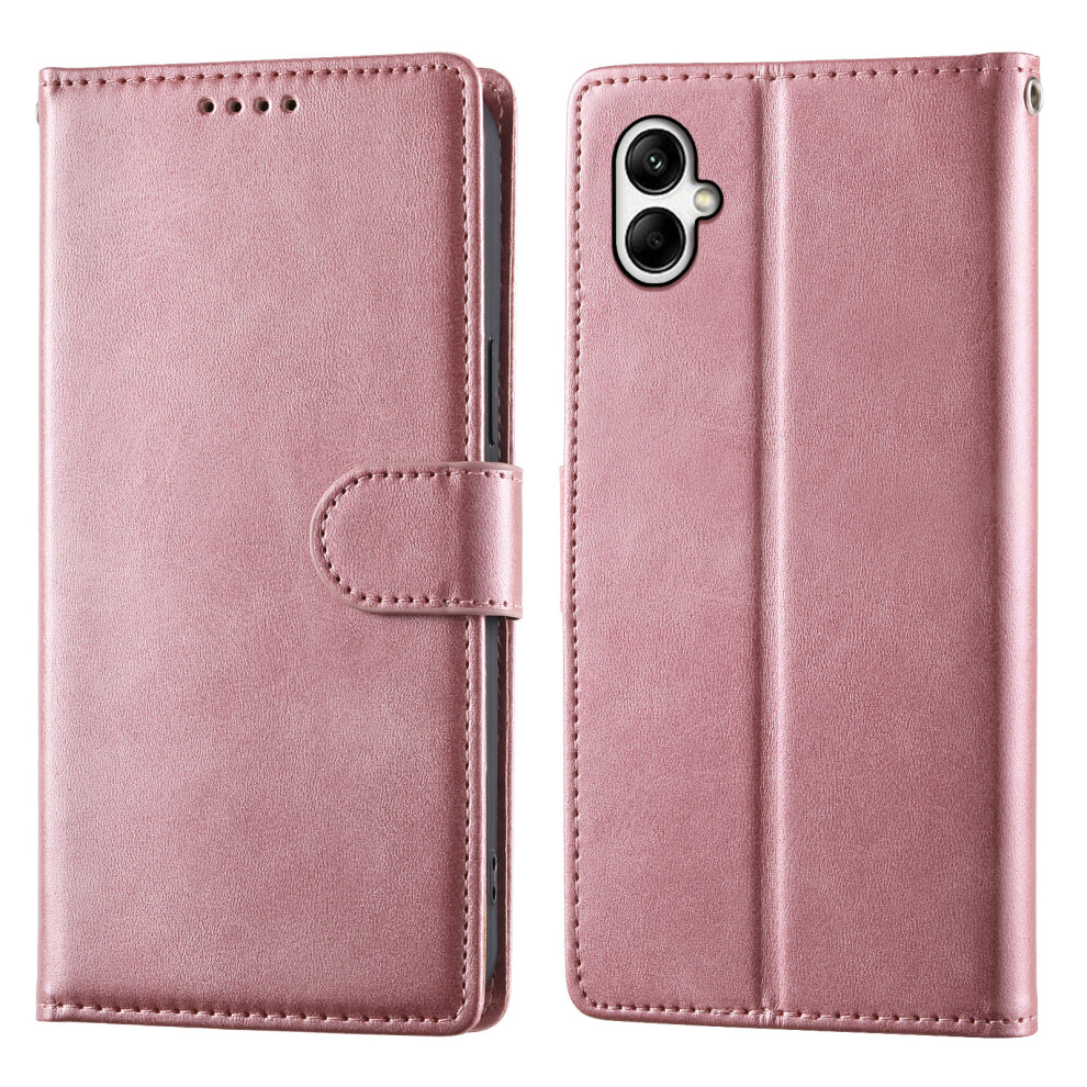 (Pink) Wallet Case For Samsung Galaxy A07 5G / A07 4G / A06 5G / A06 4G Stand Calf Texture Pu Leather Flip Phone Cover With Wri Pink 6914291133900