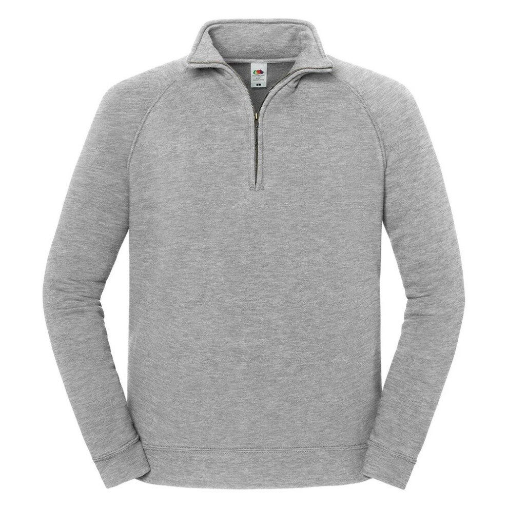 Fruit Of The Loom (M, Athletic Heather) Unisex Adult Iconic Premium Quarter Zip Sweatshirt