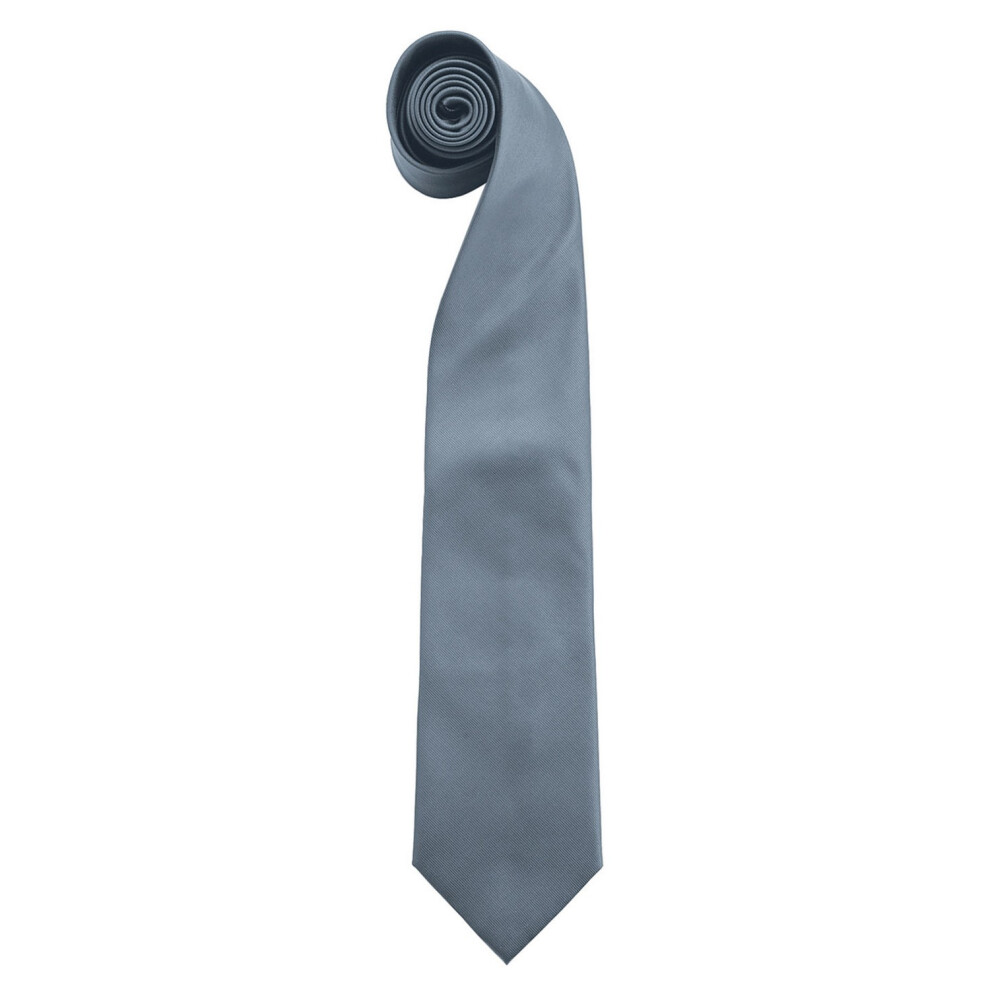 Premier (One Size, Grey) Mens Colours Fashion Tie