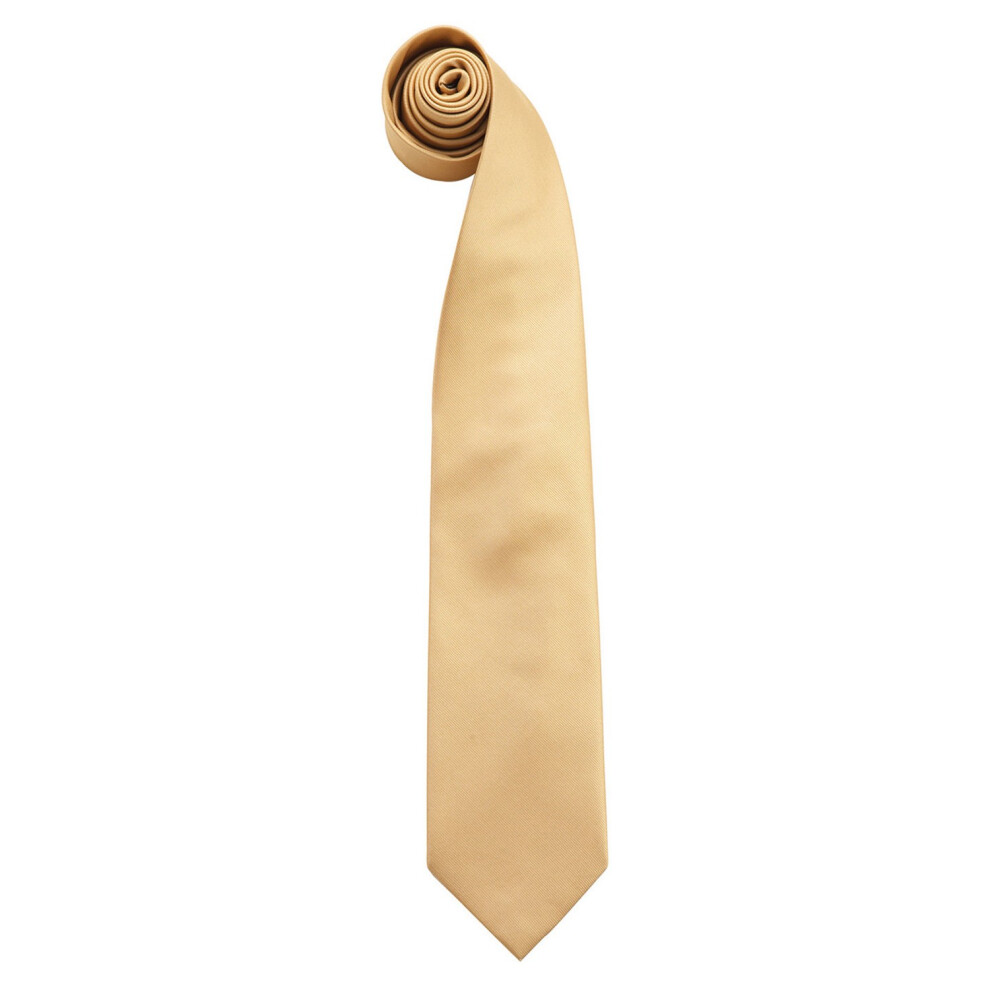 Premier (One Size, Gold) Mens Colours Fashion Tie