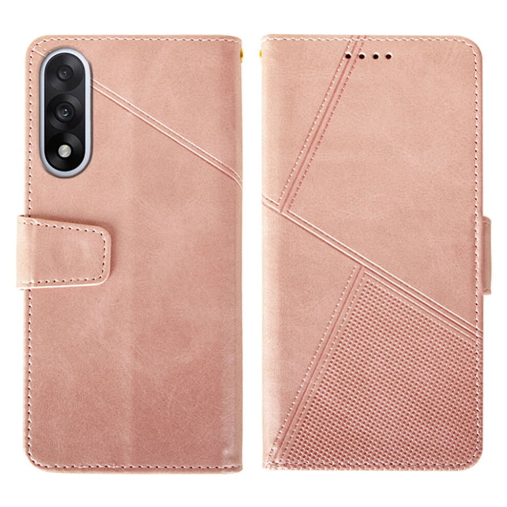 (Pink) Idewei For Oneplus Nord 5 5G / Ace 5 Ultra 5G Case Leather Wallet Phone Cover Stand Calf Texture Pink 6914298097182