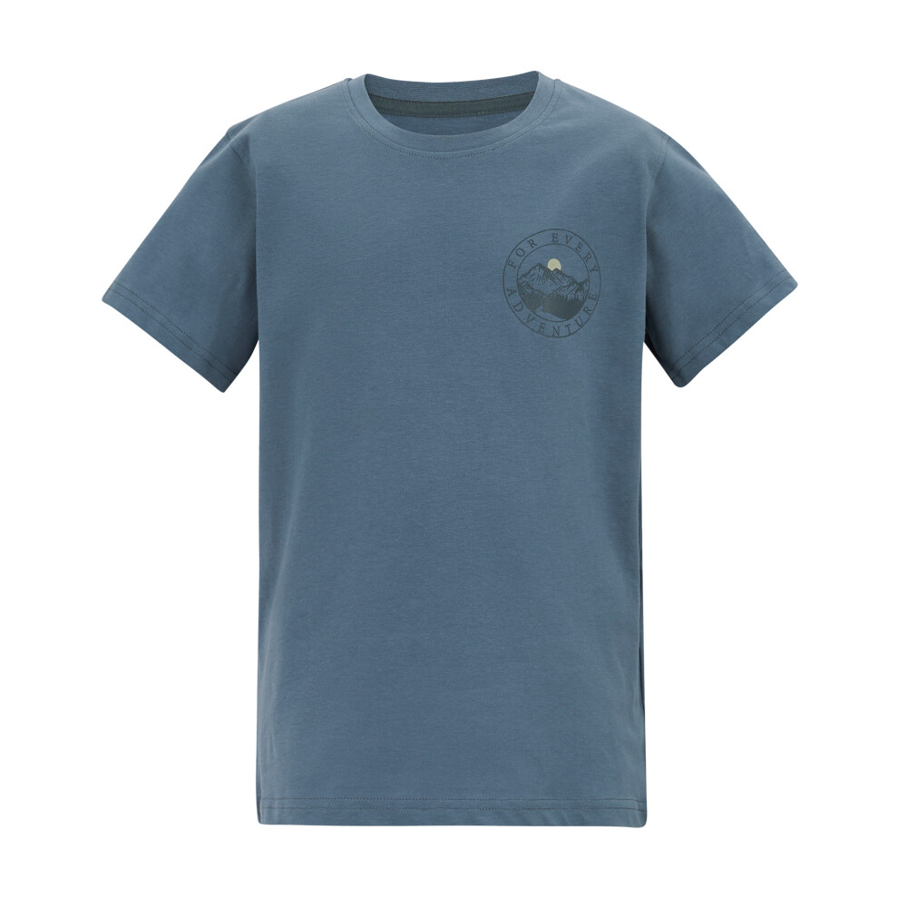 Regatta (7-8 Years, China Blue) Childrens/Kids Bosley For Every Adventure Moon Mountain T-Shirt