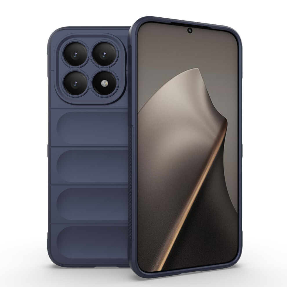 (Dark ) For Xiaomi 15T Case Anti-Drop Soft Tpu Rugged Phone Back Cover Blue 6914299652779